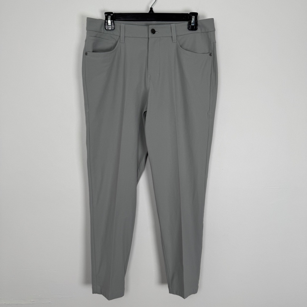 Lululemon ABC Pant Slim 31 Warpstreme LM5AQRS Gray Mens Trousers 33x29